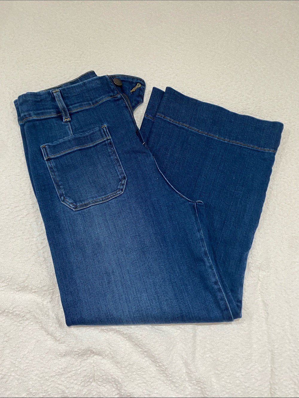 Women's Dark Blue Stretch Jeans Tote 9
